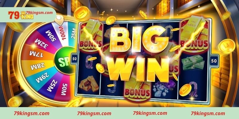 Giao diện cơ bản khi chơi quay Slot Game